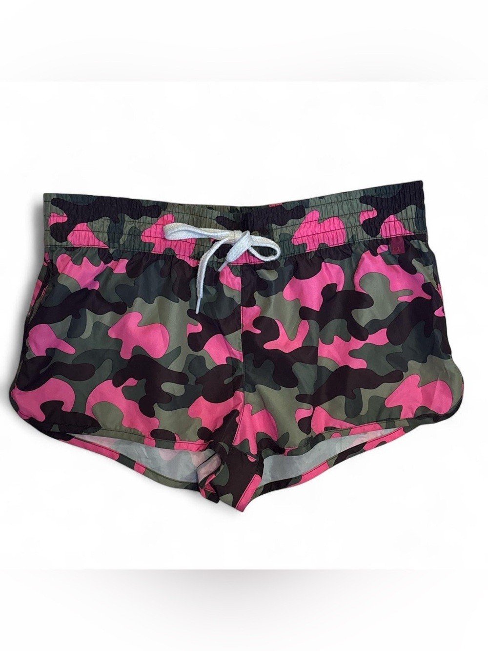 Y2K Pink Camouflage Drawstring Shorts